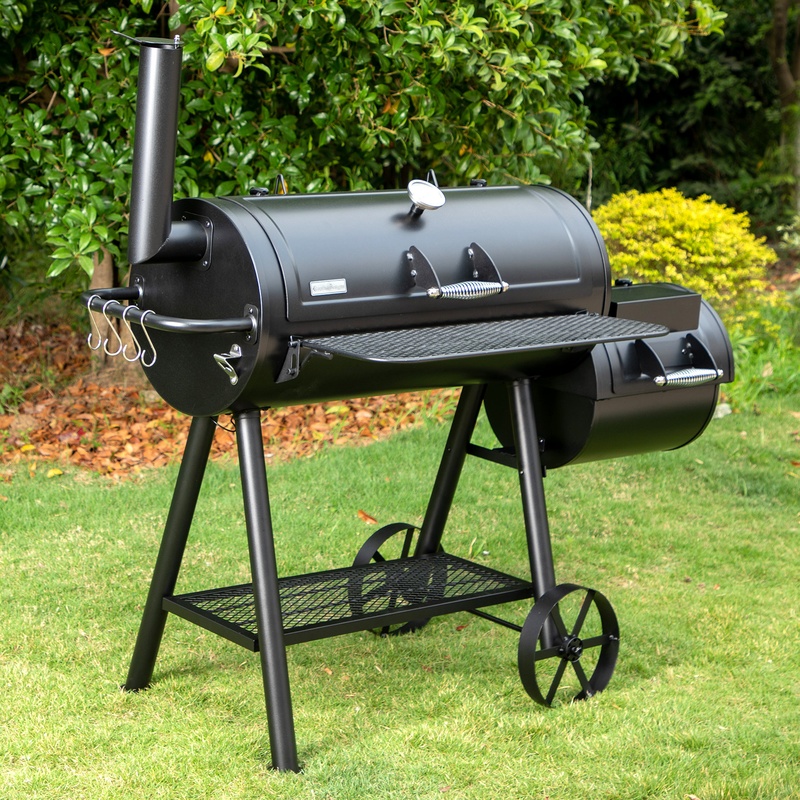 Charcoal BBQ Smoker Offset Barrel